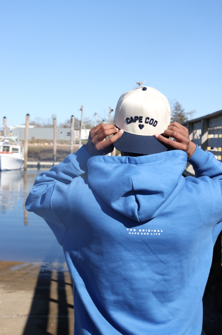 Cape Cod Love hat Puff Embroderey