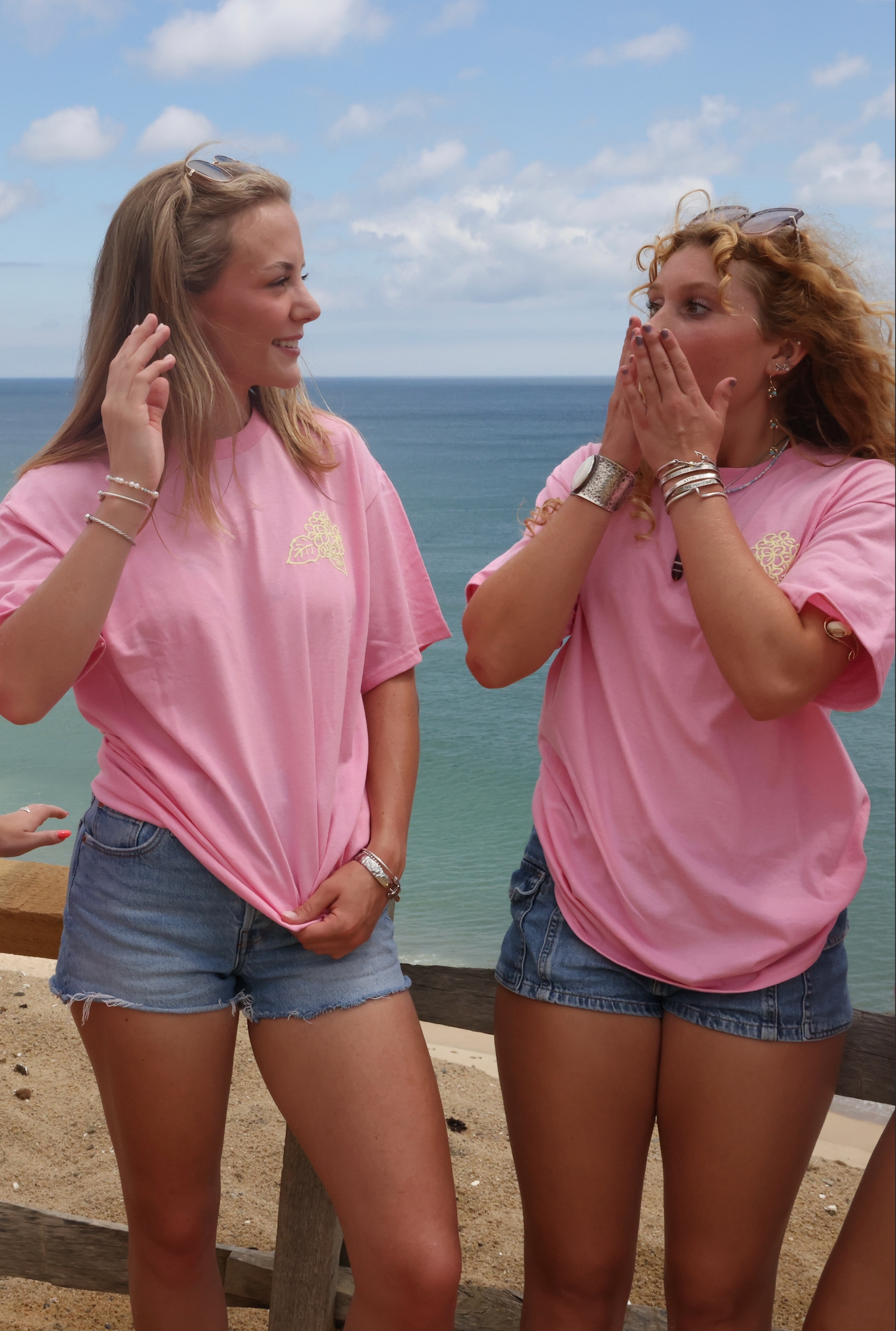 Pink Puff Shell Hydrangea Tee