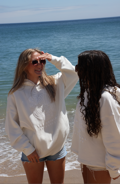 Cape Cod Puff Hoodie White Full Length
