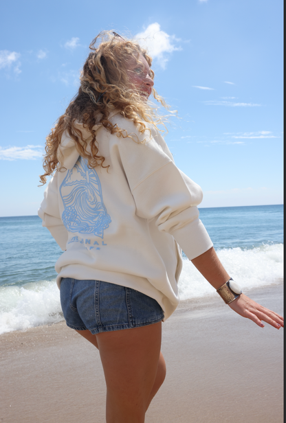 Cape Cod Puff Hoodie Blue Full Length