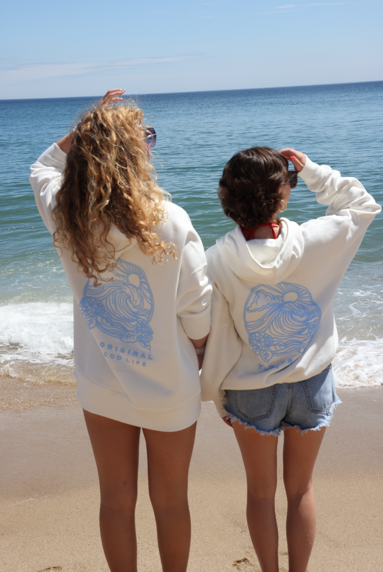 Cape Cod Puff Hoodie Blue Full Length