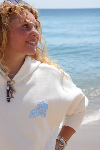 Cape Cod Puff Hoodie Blue Full Length