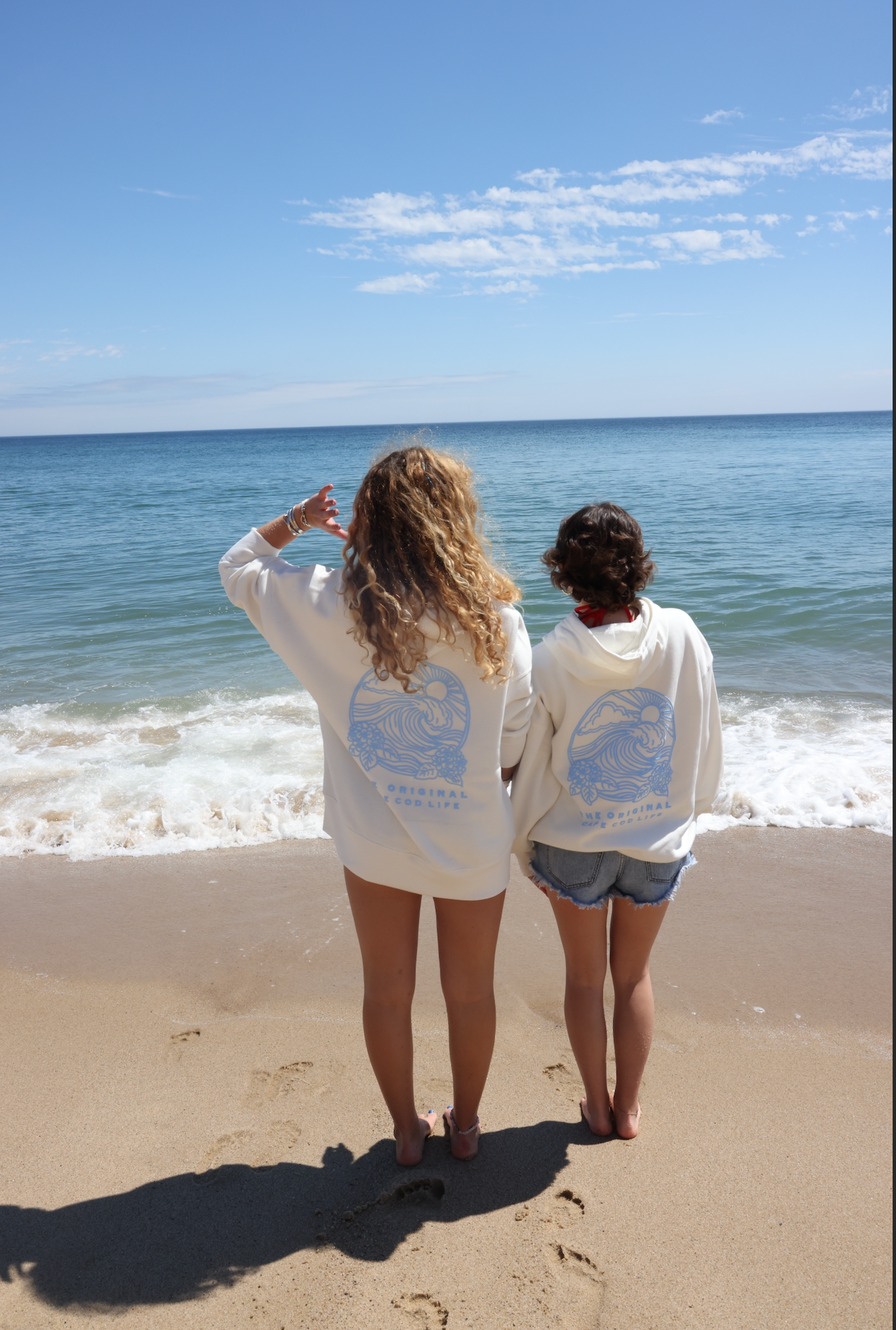Cape Cod Puff Hoodie Blue Full Length
