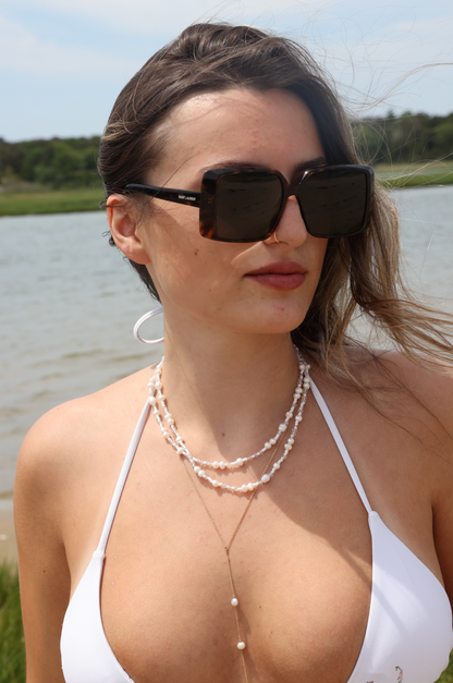 Cloud 9 Pearl Beach Bead Choker