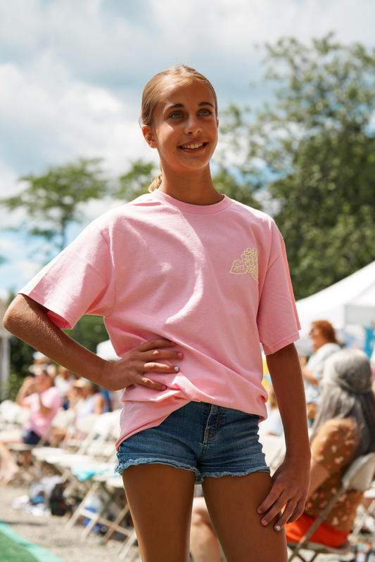 Pink Puff Shell Hydrangea Tee