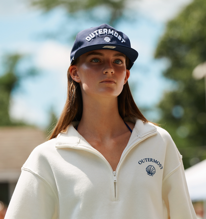 Outermost Coast Scallops Shell 5 panel hat Puff Embroidery