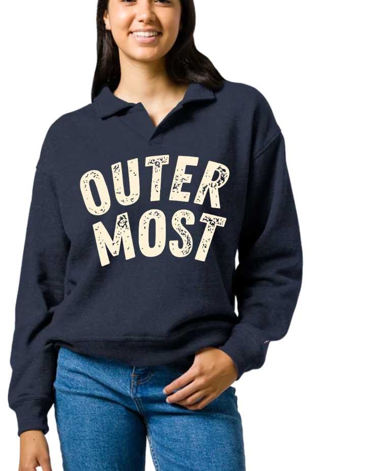 Outermost Navy Collar Pullover