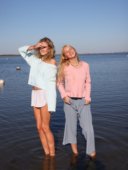 Ballet Blush Waffle Pullover Hoodie