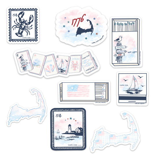 Coastal Americana Stickers