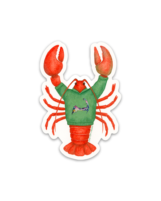 NEW!! Cozy Cape Cod Lobster Sticker