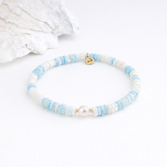 Puka Shell Ocean Breeze BRACELET Sky