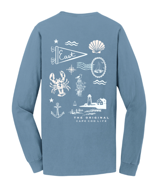 East Coast Long Sleeve Tee Mist