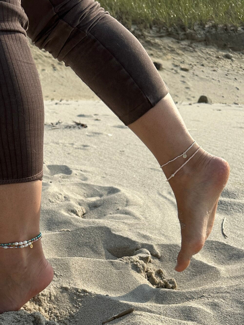 Itty Bitty Tiny Seed Pearl Anklet