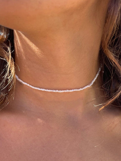 Itty Bitty Tiny Seed Pearl Choker