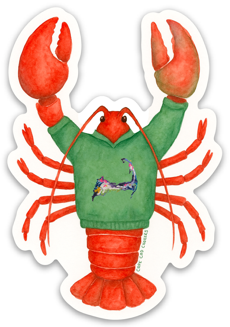 NEW!! Cozy Cape Cod Lobster Sticker