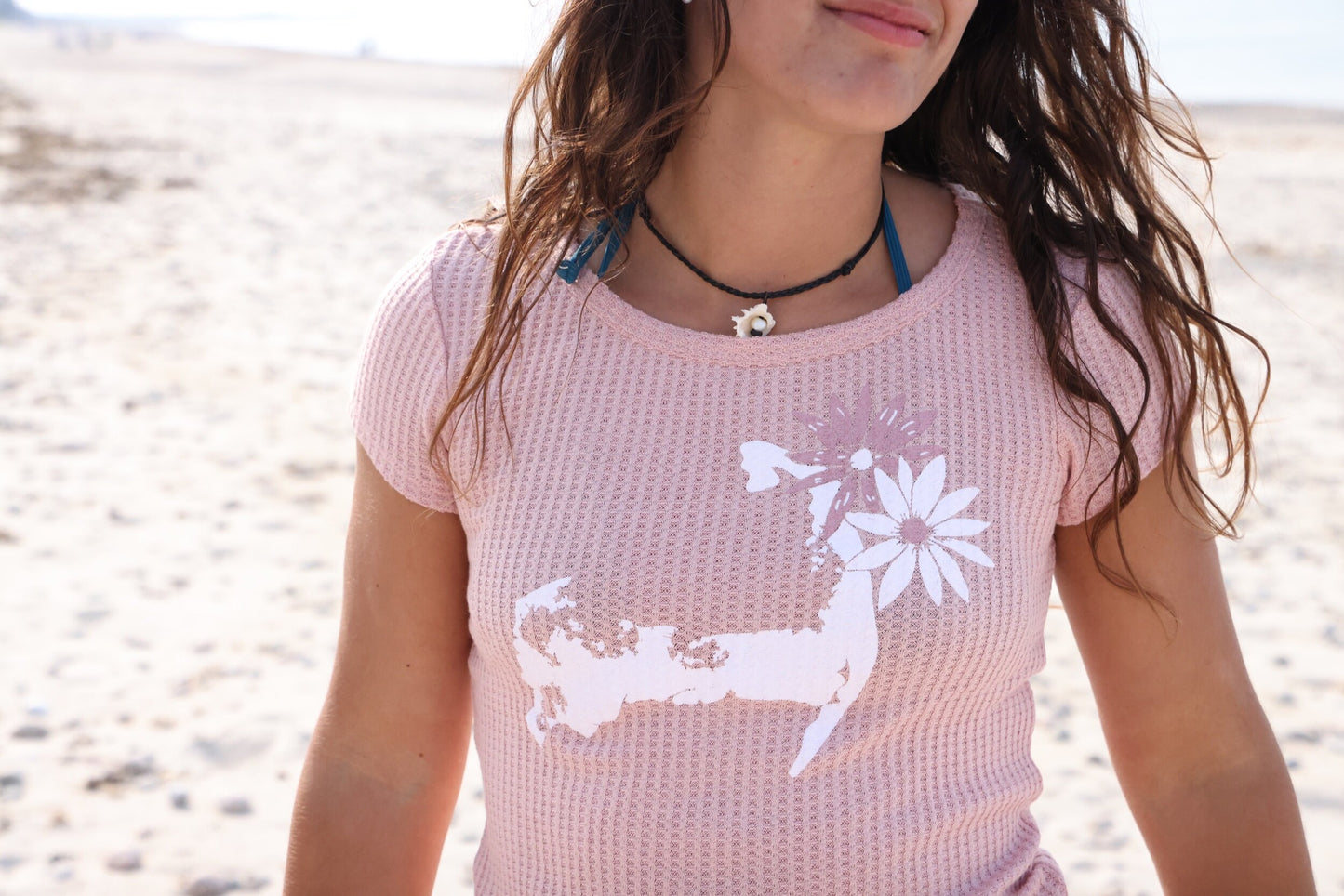 Cape Cod Daisy Bamboo Waffle Tee